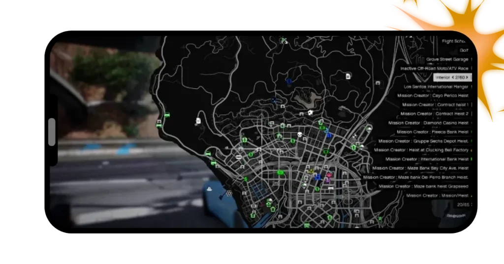 GTA Mzansi APK 11 Screenshot of maps used in GTA 5