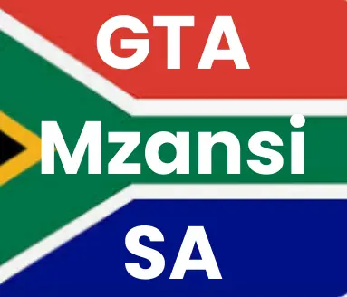 GTA Mzansi APK 1 SA flag with the text "GTA Mzansi SA" on it
